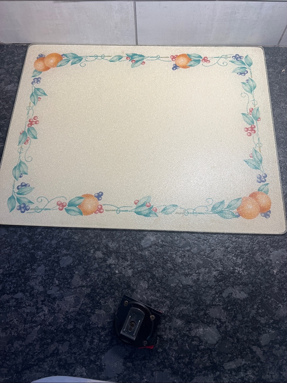 Jumbo Corningware Counter Saver. ABUNDANCE.  20x16 Tempered Glass. Cutting board
